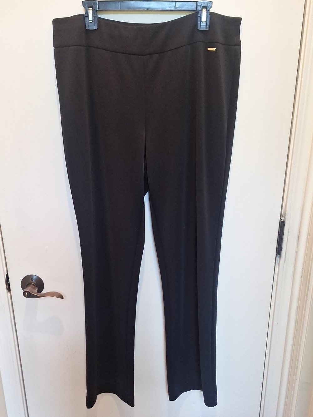 Nine West Black Straight-Leg Ponte Pants